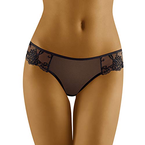 Wolbar Transparenter Damen String WB26, Schwarz,L von Wolbar