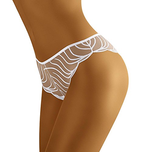 Wolbar Transparenter Damen String WB27, weiß,Medium von Wolbar