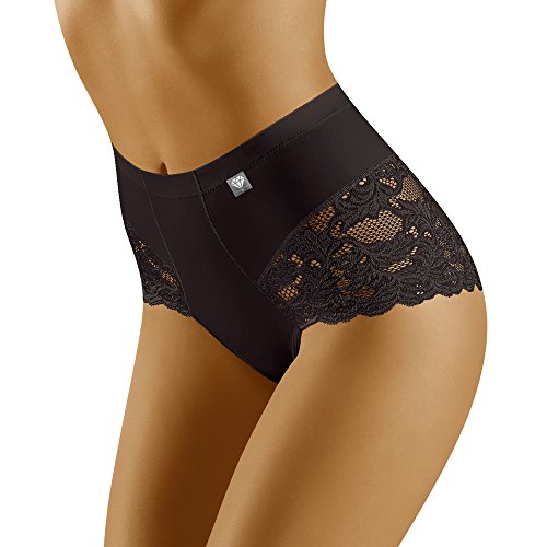 Wolbar Miederhose Damen Miederslip Hoher Taille Slip Shapewear Damen Figurformende Bauchweg Unterhose Spitze Sexy Unterwäsche Miederpant, Schwarz,XL Wolbar Miederhose Damen Miederslip Hoher Taille Slip Shapewear Damen Figurformende Bauchweg Unterhose Spitze Sexy Unterwäsche Miederpant, Schwarz,XL von Wolbar