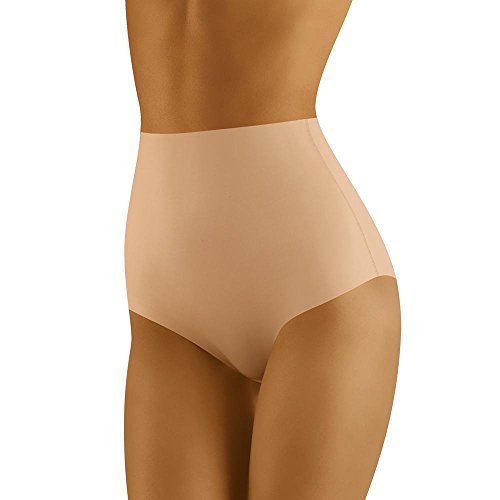 Wolbar WB411 Dame Slip Taillenmieder Figurformend Unterhose Shapewear, Beige,M von Wolbar