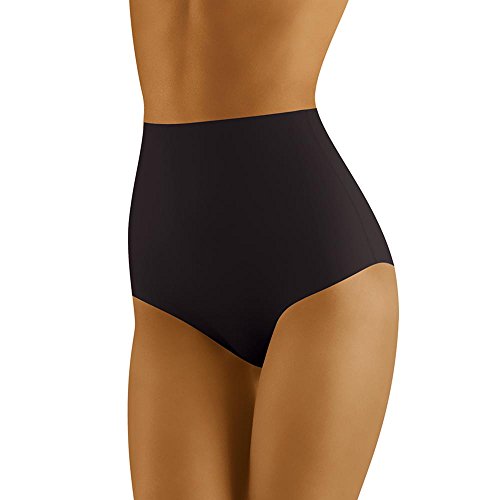 Wolbar WB411 Dame Slip Taillenmieder Figurformend Unterhose Shapewear, Schwarz,L von Wolbar