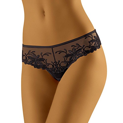 Wol-Bar Wolbar Zauberhafter Damen String WB31, Schwarz,L von Wolbar