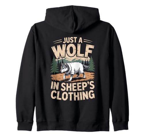 Nur ein Wolf im Schafspelz Nature Wolf Wolves für Herren Kapuzenjacke Nur ein Wolf im Schafspelz Nature Wolf Wolves für Herren Kapuzenjacke von Wolf Howling Wolves Wildlife Animal Wolf Hunting