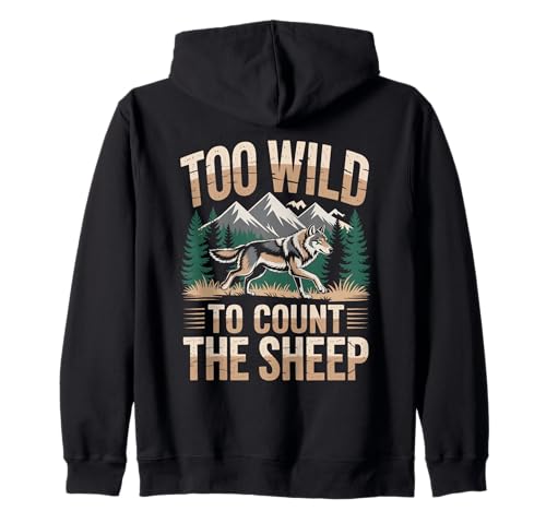 Zu wild, um die Schafe zu zählen Wolf Nature Wolf Wolves für Männer Kapuzenjacke Zu wild, um die Schafe zu zählen Wolf Nature Wolf Wolves für Männer Kapuzenjacke von Wolf Howling Wolves Wildlife Animal Wolf Hunting