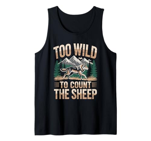 Zu wild, um die Schafe zu zählen Wolf Nature Wolf Wolves für Männer Tank Top Zu wild, um die Schafe zu zählen Wolf Nature Wolf Wolves für Männer Tank Top von Wolf Howling Wolves Wildlife Animal Wolf Hunting