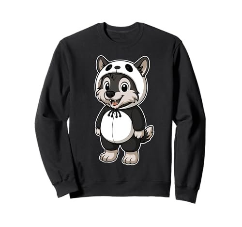 Kawaii Wolf im Panda-Kostüm für Mädchen, Kinder, Wolfsliebhaber Sweatshirt Kawaii Wolf im Panda-Kostüm für Mädchen, Kinder, Wolfsliebhaber Sweatshirt von Wolf In Panda Costume Kawaii Design