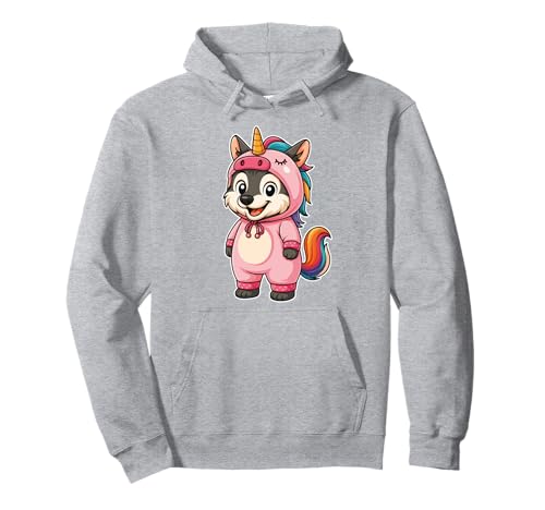 Kawaii Wolf im Einhorn Kostüm für Mädchen Kinder Einhorn Liebhaber Pullover Hoodie Kawaii Wolf im Einhorn Kostüm für Mädchen Kinder Einhorn Liebhaber Pullover Hoodie von Wolf In Unicorn Costume Kawaii Design