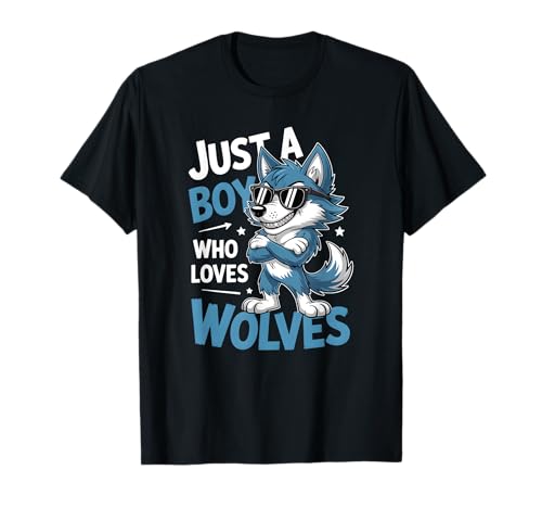 Jungen Wolf T-Shirt von Wolf Shirts & Gifts for Boys