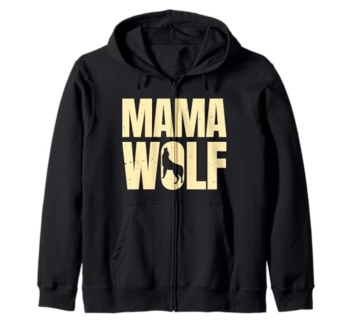 Mütter MAMA WOLF Wolfsrudel Alpha Wölfin Lustig Wölfe Kapuzenjacke Mütter MAMA WOLF Wolfsrudel Alpha Wölfin Lustig Wölfe Kapuzenjacke von Wolf T-Shirt Wölfe Kostüm Wolfsrudel Wolf Spirit