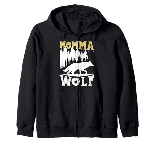 Mütter MAMA WOLF Wolfsrudel Alpha Wölfin Lustig Wölfe Kapuzenjacke Mütter MAMA WOLF Wolfsrudel Alpha Wölfin Lustig Wölfe Kapuzenjacke von Wolf T-Shirt Wölfe Kostüm Wolfsrudel Wolf Spirit