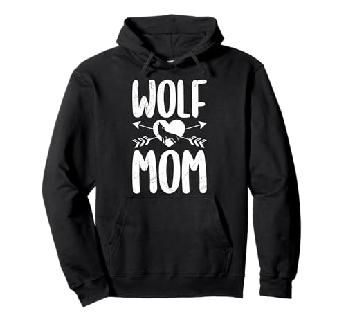 Mütter MAMA WOLF Wolfsrudel Alpha Wölfin Lustig Wölfe Pullover Hoodie von Wolf T-Shirt Wölfe Kostüm Wolfsrudel Wolf Spirit