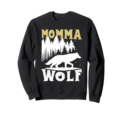 Mütter MAMA WOLF Wolfsrudel Alpha Wölfin Lustig Wölfe Sweatshirt Mütter MAMA WOLF Wolfsrudel Alpha Wölfin Lustig Wölfe Sweatshirt von Wolf T-Shirt Wölfe Kostüm Wolfsrudel Wolf Spirit