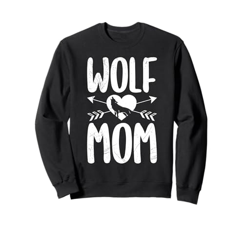 Mütter MAMA WOLF Wolfsrudel Alpha Wölfin Lustig Wölfe Sweatshirt von Wolf T-Shirt Wölfe Kostüm Wolfsrudel Wolf Spirit