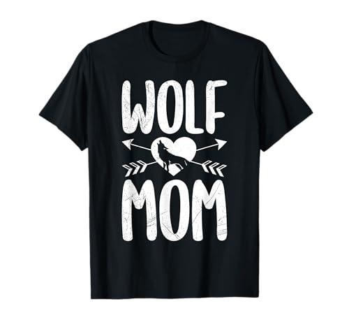 Mütter MAMA WOLF Wolfsrudel Alpha Wölfin Lustig Wölfe T-Shirt von Wolf T-Shirt Wölfe Kostüm Wolfsrudel Wolf Spirit