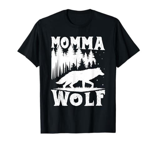 Mütter MAMA WOLF Wolfsrudel Alpha Wölfin Lustig Wölfe T-Shirt von Wolf T-Shirt Wölfe Kostüm Wolfsrudel Wolf Spirit