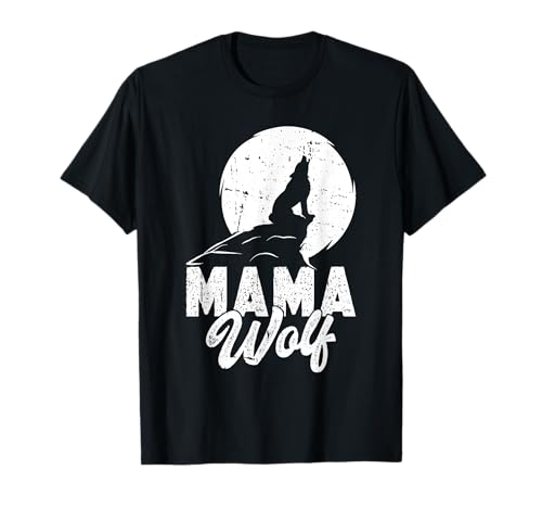 Mütter MAMA WOLF Wolfsrudel Alpha Wölfin Lustig Wölfe T-Shirt von Wolf T-Shirt Wölfe Kostüm Wolfsrudel Wolf Spirit