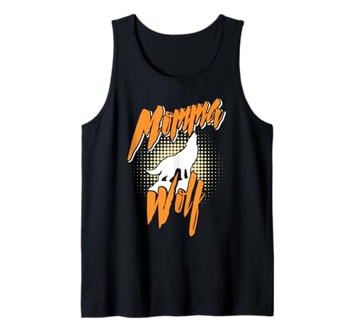 Mütter MAMA WOLF Wolfsrudel Alpha Wölfin Lustig Wölfe Tank Top von Wolf T-Shirt Wölfe Kostüm Wolfsrudel Wolf Spirit