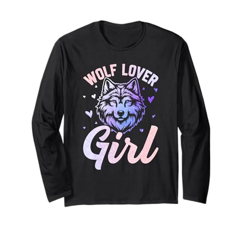 Wölfin WOLF LOVER GIRL Wolf Spirit Lustiges Wölfe Langarmshirt Wölfin WOLF LOVER GIRL Wolf Spirit Lustiges Wölfe Langarmshirt von Wolf T-Shirt Wölfe Kostüm Wolfsrudel Wolf Spirit