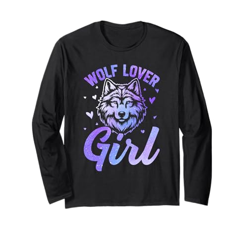 Wölfin WOLF LOVER GIRL Wolf Spirit Lustiges Wölfe Langarmshirt Wölfin WOLF LOVER GIRL Wolf Spirit Lustiges Wölfe Langarmshirt von Wolf T-Shirt Wölfe Kostüm Wolfsrudel Wolf Spirit