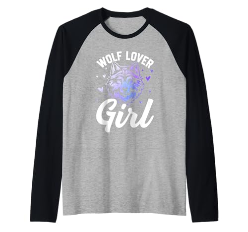Wölfin WOLF LOVER GIRL Wolf Spirit Lustiges Wölfe Raglan Wölfin WOLF LOVER GIRL Wolf Spirit Lustiges Wölfe Raglan von Wolf T-Shirt Wölfe Kostüm Wolfsrudel Wolf Spirit
