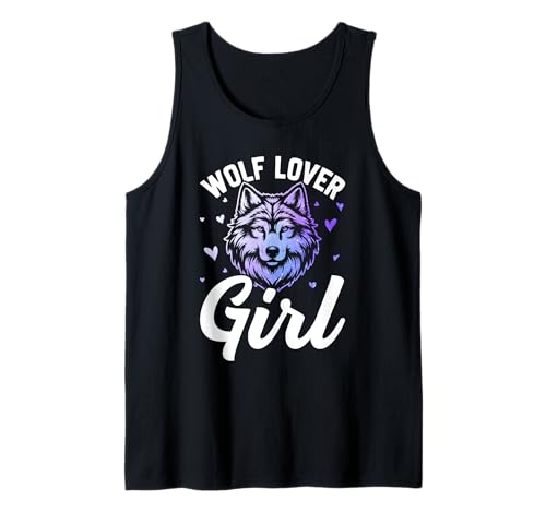 Wölfin WOLF LOVER GIRL Wolf Spirit Lustiges Wölfe Tank Top Wölfin WOLF LOVER GIRL Wolf Spirit Lustiges Wölfe Tank Top von Wolf T-Shirt Wölfe Kostüm Wolfsrudel Wolf Spirit