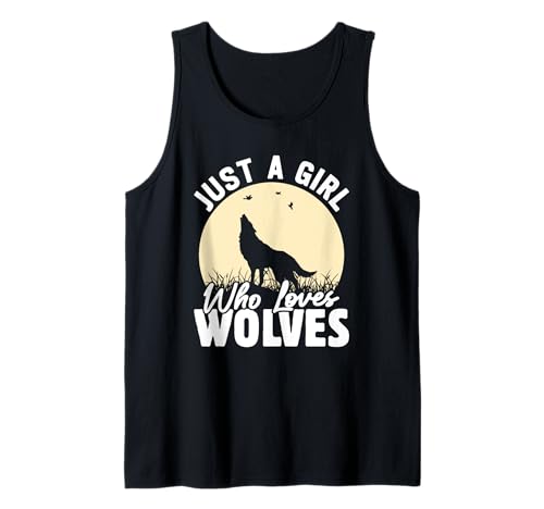 Wolf Spirit JUST A GIRL WHO LOVES WOLVES Lustig Wölfe Tank Top Wolf Spirit JUST A GIRL WHO LOVES WOLVES Lustig Wölfe Tank Top von Wolf T-Shirt Wölfe Kostüm Wolfsrudel Wolf Spirit