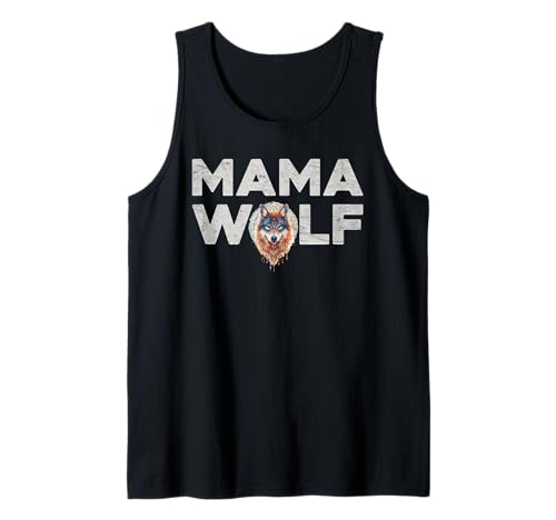 Wolf Spirit MAMA WOLF Wolfsrudel Lustiges Wölfe Tank Top von Wolf T-Shirt Wölfe Kostüm Wolfsrudel Wolf Spirit