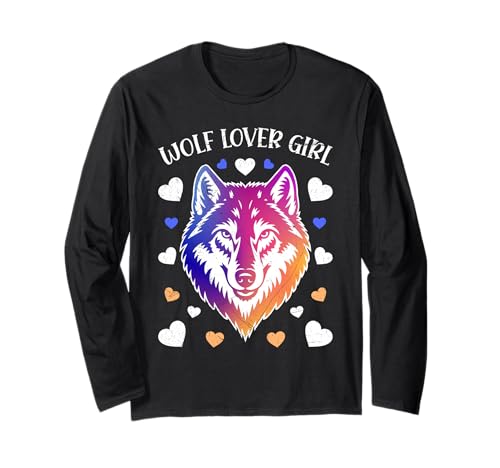 Wolf Spirit WOLF LOVER GIRL Lustiges Wolfsrudel Langarmshirt Wolf Spirit WOLF LOVER GIRL Lustiges Wolfsrudel Langarmshirt von Wolf T-Shirt Wölfe Kostüm Wolfsrudel Wolf Spirit