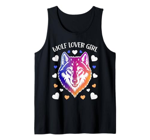 Wolf Spirit WOLF LOVER GIRL Lustiges Wolfsrudel Tank Top Wolf Spirit WOLF LOVER GIRL Lustiges Wolfsrudel Tank Top von Wolf T-Shirt Wölfe Kostüm Wolfsrudel Wolf Spirit