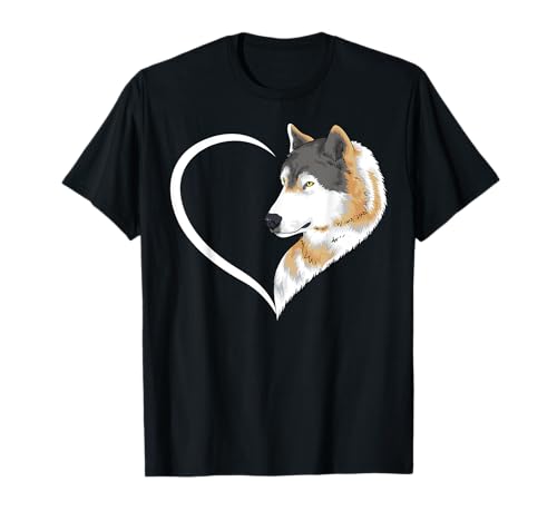 Wolf T-Shirts für Frauen Mädchen Kinder Wolf T-Shirt Herz T-Shirt Wolf T-Shirts für Frauen Mädchen Kinder Wolf T-Shirt Herz T-Shirt von Wolf T Shirt & Tees Co