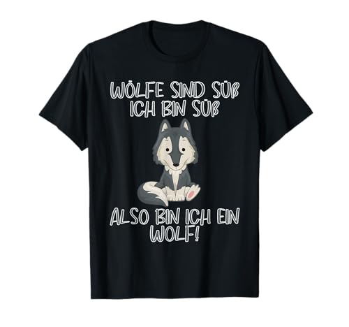 Ich bin ein Wolf - Cooles Jungs und Mädchen Tierliebhaber T-Shirt von Wolf Tshirt Damen, Herren und Kinder