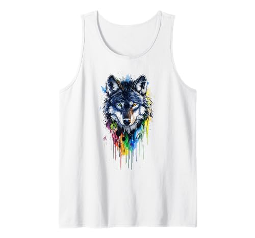 Howling Wolf T-Shirt - Vollmond Wald Silhouette Herren Damen Tank Top Howling Wolf T-Shirt - Vollmond Wald Silhouette Herren Damen Tank Top von Wolf howling at the moon t-shirt, Lone wolf forest