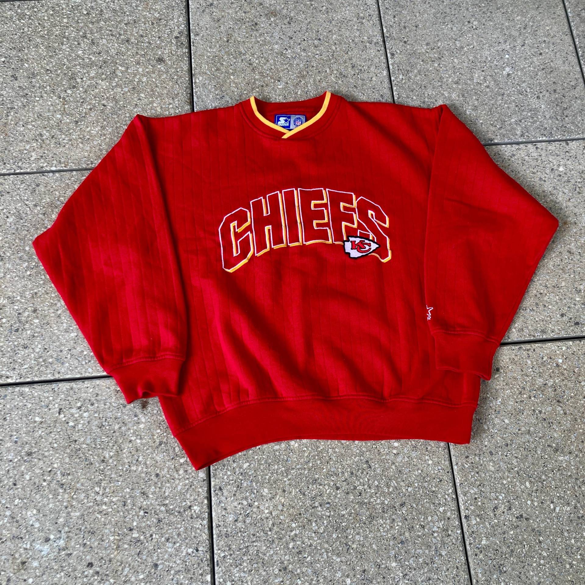 Rare 90S Kansas City Chiefs Crewneck By Starter/Chiefs Pullover Sweater Classic Nfl American Football Vintage Super Bowl von WolfofVintageShop