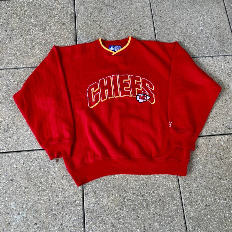 Rare 90S Kansas City Chiefs Crewneck By Starter/Chiefs Pullover Sweater Classic Nfl American Football Vintage Super Bowl von WolfofVintageShop