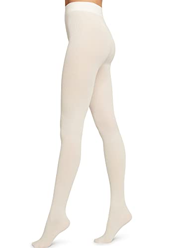 WOLFORD Baumwoll-Strumpfhose für Damen, Ecrue, Large von Wolford