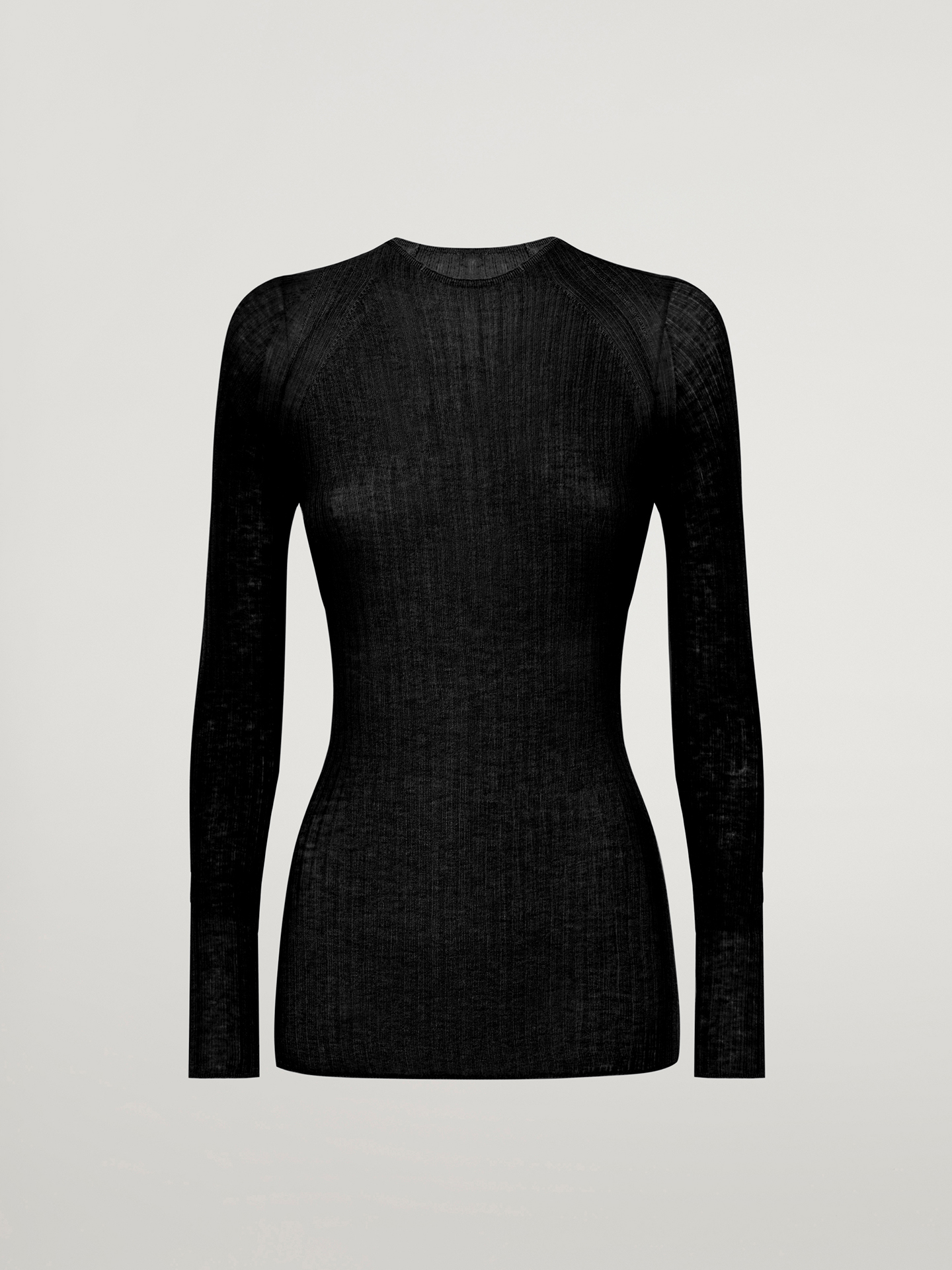 Wolford - Air Wool Top Long Sleeves, Frau, black, Größe: S von Wolford