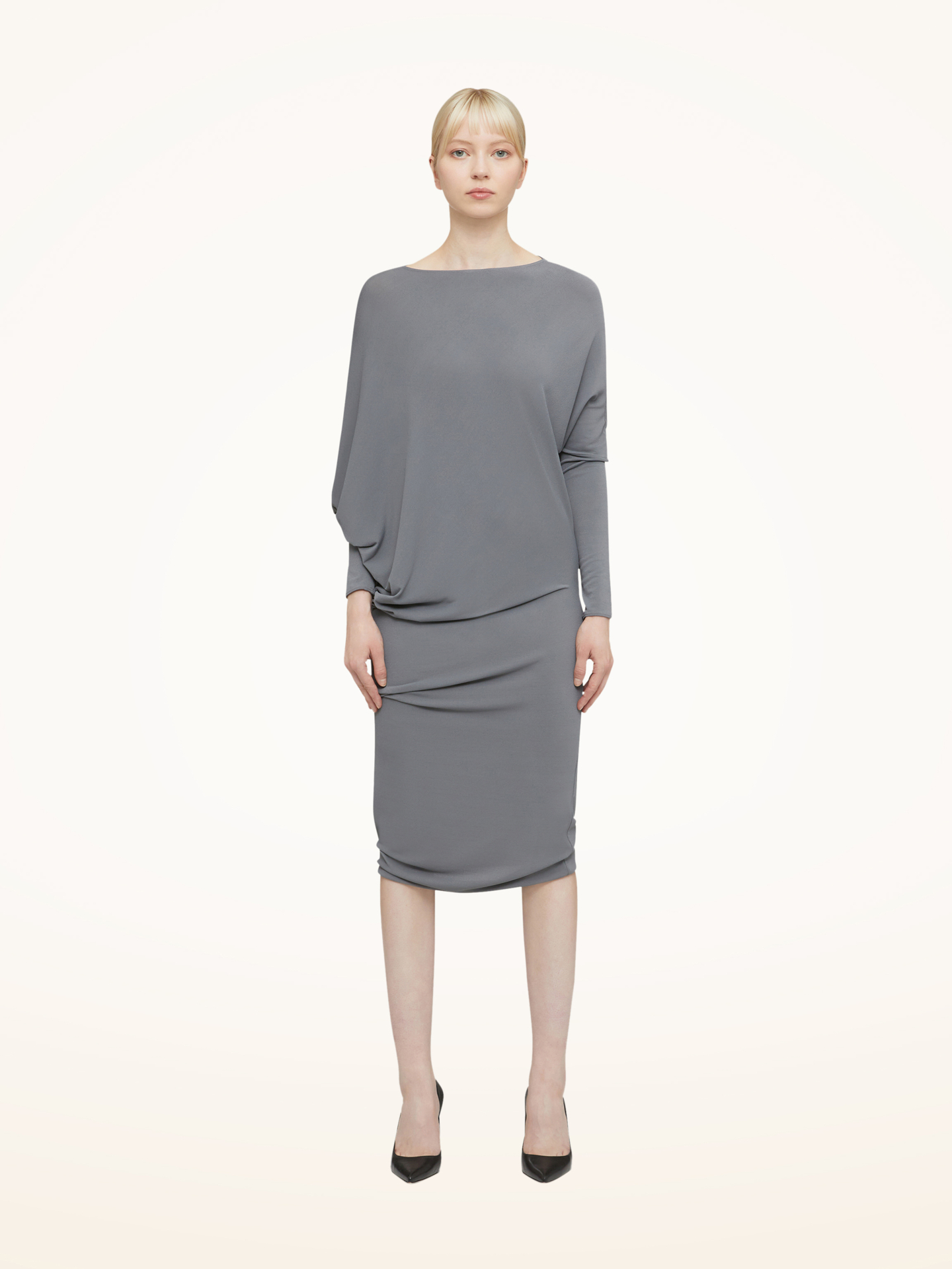 Wolford - Crepe Jersey Dress, Frau, soft pewter, Größe: L von Wolford