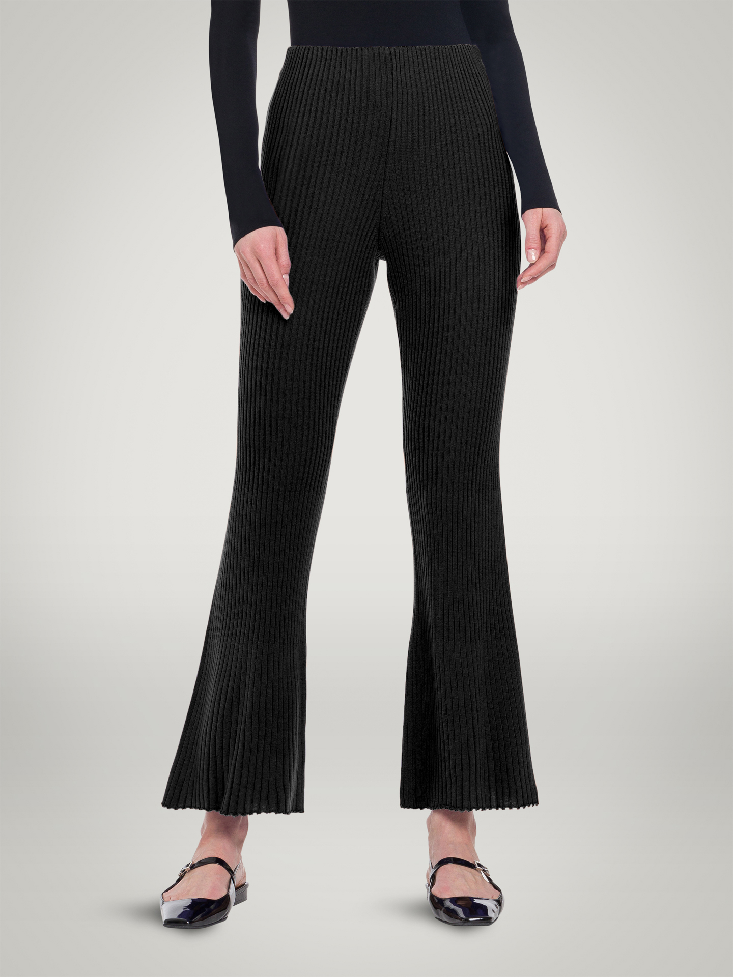 Wolford - Merino Rib Trousers, Frau, black, Größe: L von Wolford