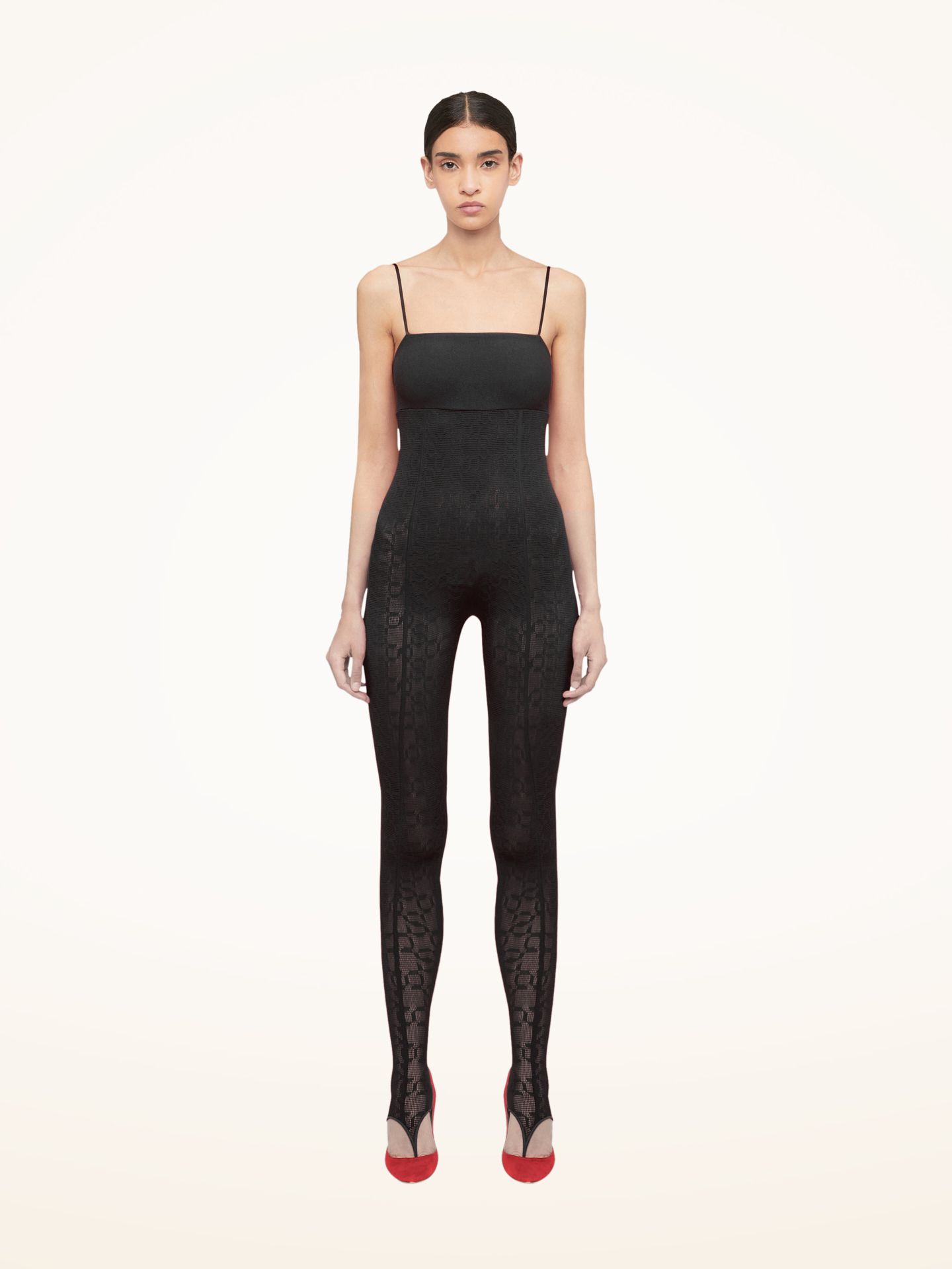 Wolford - Intricate Sheer Pattern Jumpsuit, Frau, black, Größe: M von Wolford