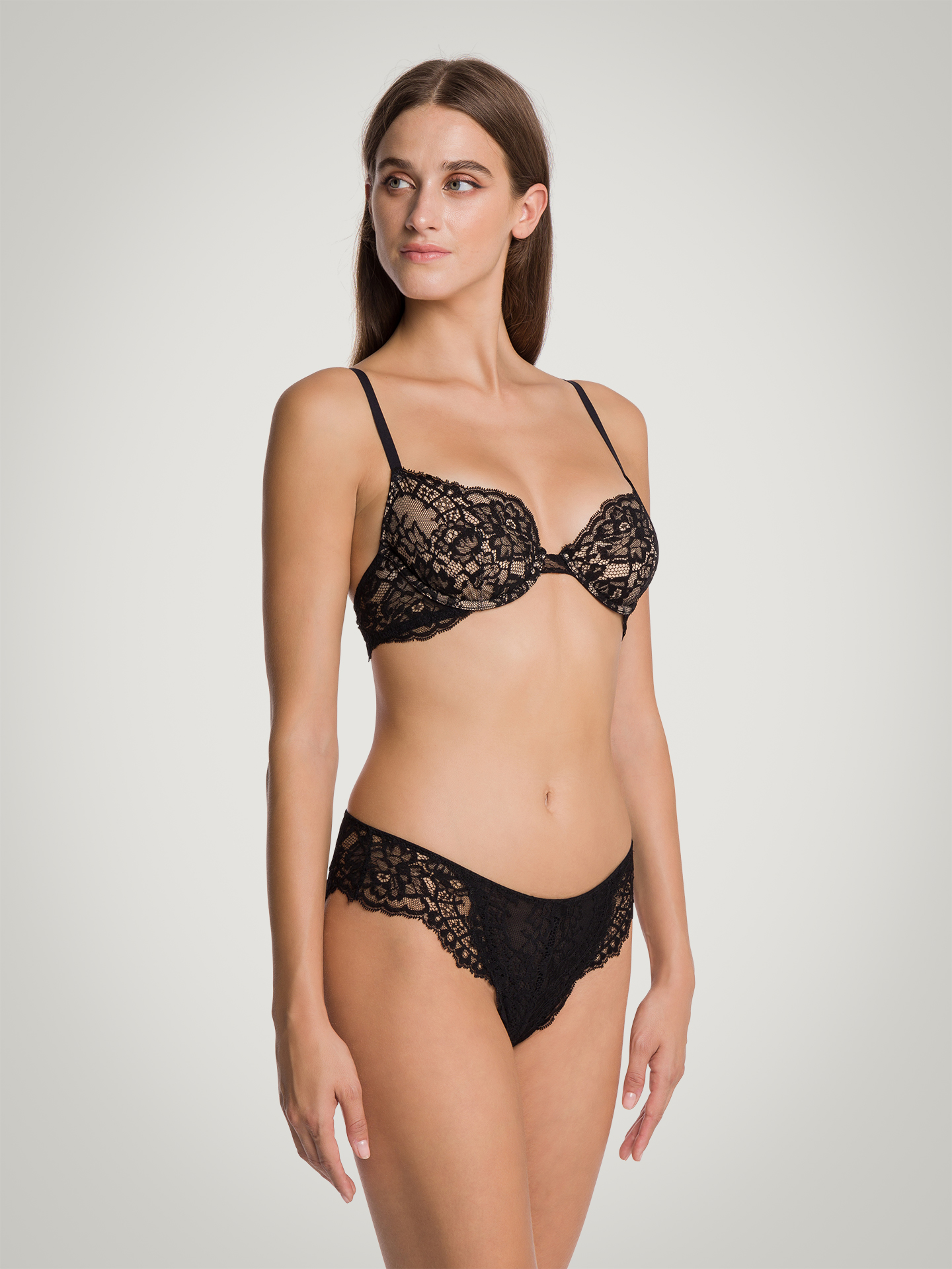 Wolford - Belle Fleur Full Cup-Bra, Frau, black, Größe: 80A von Wolford