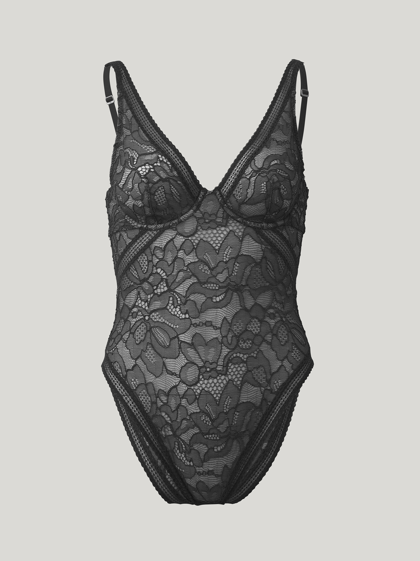 Wolford - Nets and Roses Bodysuit, Frau, black, Größe: XSA von Wolford