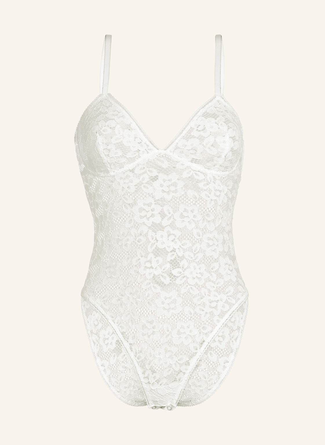 Wolford Bodies Ohne Cups Bold Lace Bodysuit weiss von Wolford