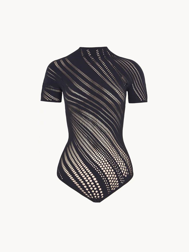 Wolford Body Organic Net Body schwarz von Wolford