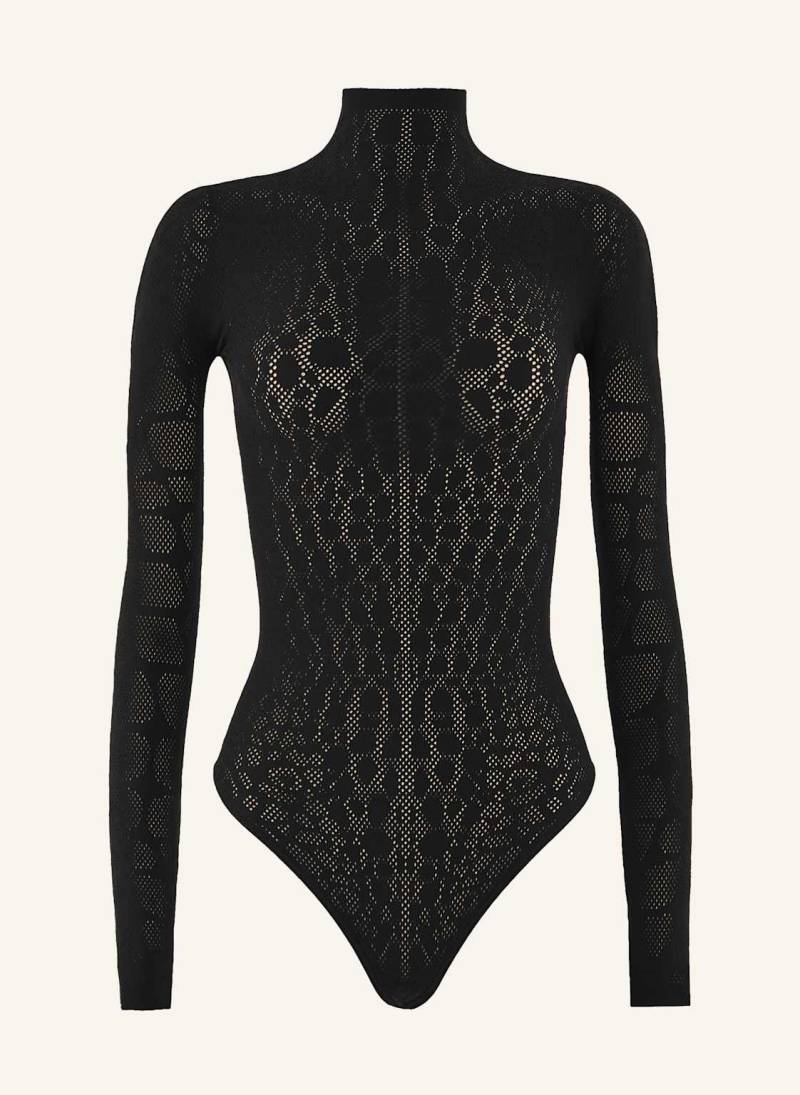 Wolford Body Reptile Net String Body schwarz von Wolford