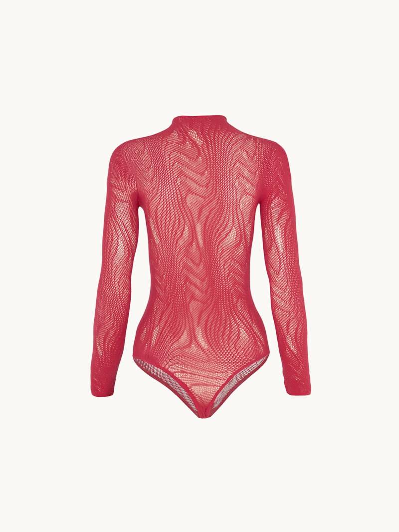 Wolford Body Snake Net String Body rot von Wolford