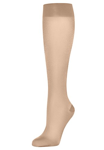 Wolford Damen Kniestrumpf Pure Energy 30 Leg Vitalizer, 30 Den, Beige (Cosmetic 4273), Medium von Wolford