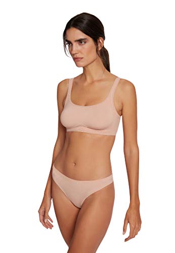 Wolford Damen Cotton Contour 3W String, Frauen Slip,Tanga,Unterhose,Basic,enganliegend,figurbetont,4752 Rose tan,Large (L) von Wolford