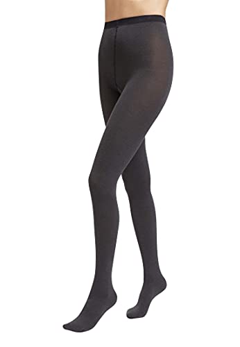 Wolford Damen Cotton Velvet Strumpfhose, 50 DEN, Grau (Ant-Melé 9274), X-Small von Wolford