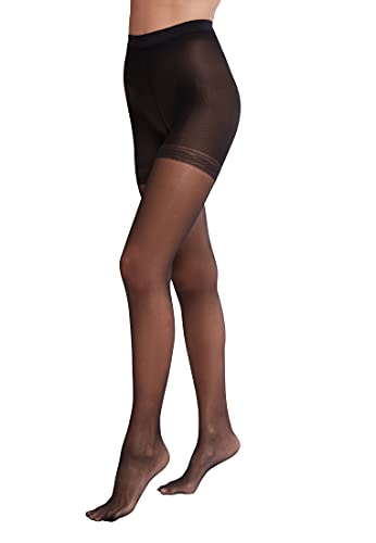 Wolford Damen Individual 10 Complete Support Strumpfhose, 10 DEN, Schwarz (Black 7005), Large von Wolford