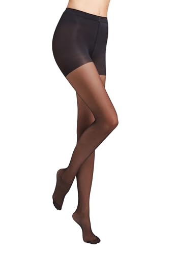 Wolford Damen Individual 10 Control top Strumpfhose, 10 DEN, Schwarz (Black 7005), X-Large von Wolford